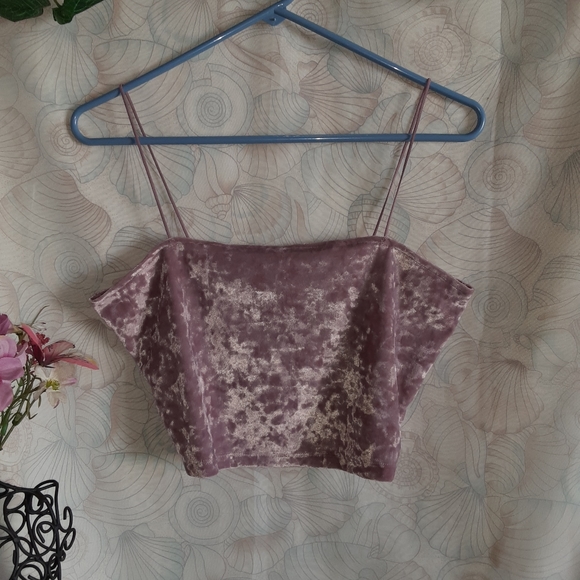 Aeropostale Velvet Cropped Cami - Picture 7 of 8